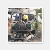 SERVIETTE EN PAPIER TRAINS À VAPEUR (Devant)
