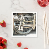 SERVIETTE EN PAPIER TRAINS À VAPEUR (En situation)