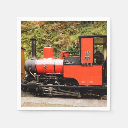SERVIETTE EN PAPIER TRAINS À VAPEUR (Devant)