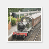 SERVIETTE EN PAPIER TRAINS À VAPEUR (Devant)