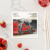 SERVIETTE EN PAPIER TRAINS À VAPEUR (En situation)