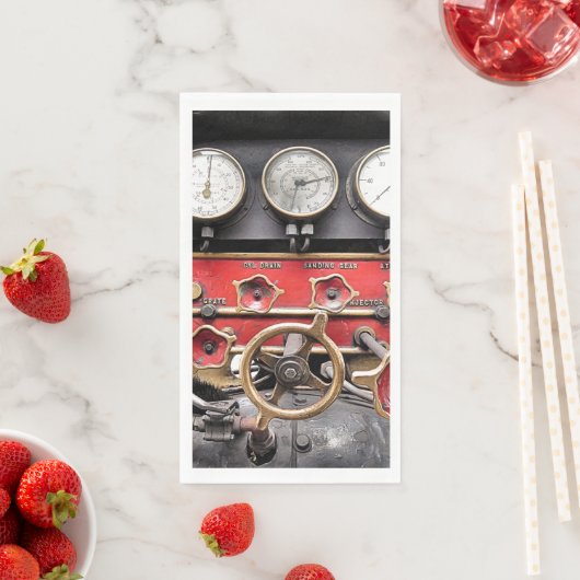 SERVIETTE EN PAPIER TRAINS À VAPEUR (En situation)