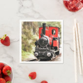 SERVIETTE EN PAPIER TRAINS À VAPEUR (En situation)