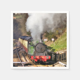 SERVIETTE EN PAPIER TRAINS DE VAPEUR