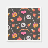 Serviette En Papier Traitements d'Halloween (Devant)