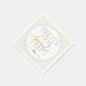 Serviette En Papier Traitements Pour Mes Peeps Bunny Pâques Pastel Str (Coin)