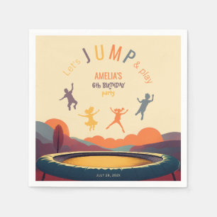 Serviette En Papier Trampoline Jump and Play Anniversaire de enfant Pa