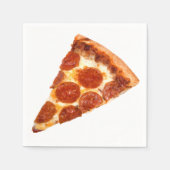 Serviette En Papier tranche de pizza pepperoni classique de SlipperyJo (Devant)