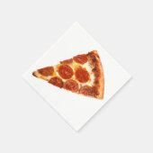 Serviette En Papier tranche de pizza pepperoni classique de SlipperyJo (Coin)