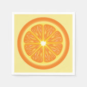 Serviette En Papier tranche orange (Devant)