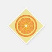 Serviette En Papier tranche orange (Coin)