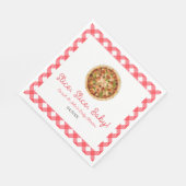 Serviette En Papier Trancher, Trancher, Bébé ! Baby shower à la pizza (Coin)