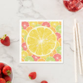 Serviette En Papier Tranches Citrus citron (En situation)
