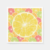 Serviette En Papier Tranches Citrus citron (Devant)