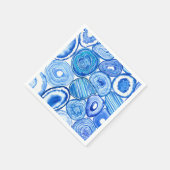 Serviette En Papier Tranches d'agneau bleu (Coin)