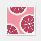 Serviette En Papier Tranches de pamplemousse rose (Devant)