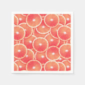 Serviette En Papier Tranches de pamplemousse rose (Devant)