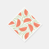 Serviette En Papier Tranches de pastèque (Coin)
