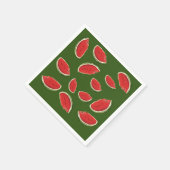 Serviette En Papier Tranches de pastèque (Coin)