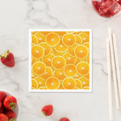 Serviette En Papier Tranches orange (En situation)
