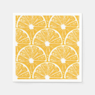 Serviette En Papier Tranches orange, motif de fruits tropicaux