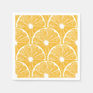 Serviette En Papier Tranches orange, motif de fruits tropicaux