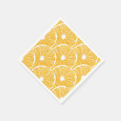 Serviette En Papier Tranches orange, motif de fruits tropicaux (Coin)