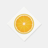 Serviette En Papier Tranches sucrées de la fête des fruits orange (Coin)