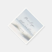 Serviette En Papier Tranquil Pastel Beach Waves (Coin)