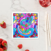 Serviette En Papier Tranquillité super et colorée (En situation)