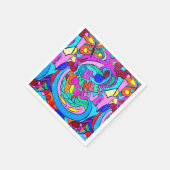 Serviette En Papier Tranquillité super et colorée (Coin)