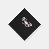 Serviette En Papier Trans Pride Skeleton Halloween Transgenre Goth He (Coin)