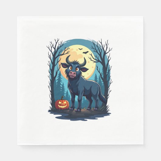 Serviette En Papier Transformation du loup-garou de vache (Devant)