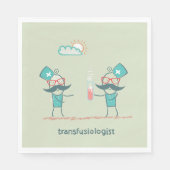 Serviette En Papier Transfusiologiste (Devant)