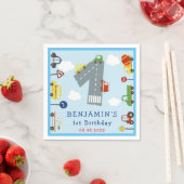 Serviette En Papier Transport 1er Anniversaire (En situation)