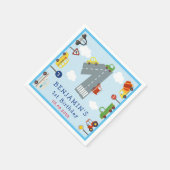 Serviette En Papier Transport 1er Anniversaire (Coin)