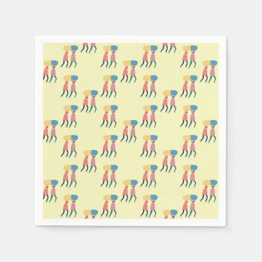 Serviette En Papier Transport D'Un Motif De Pilules (Devant)