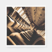 Serviette En Papier Transport ferroviaire Sepia (Devant)