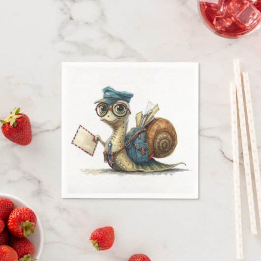 Serviette En Papier Transporteur de courrier électronique (En situation)