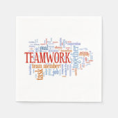 SERVIETTE EN PAPIER TRAVAIL D'ÉQUIPE (Devant)