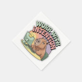 Serviette En Papier Travailler avec Intention (Coin)