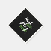 Serviette En Papier Travailler dur et jouer plus dur (Coin)