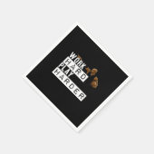 Serviette En Papier Travailler dur Jouer Dur Dur Drôle (Coin)