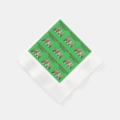 Serviette En Papier Traversée de l'estomac de Noël (Coin)