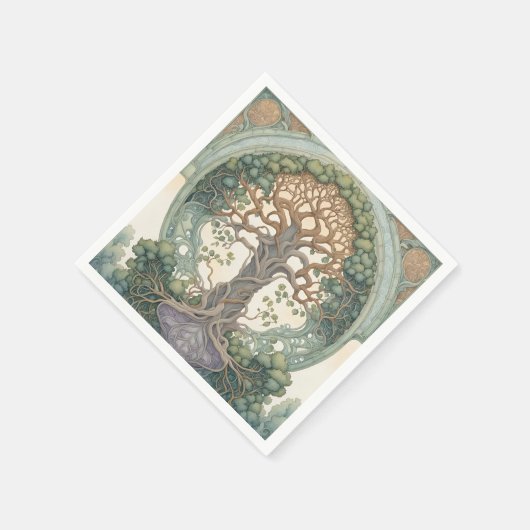 Serviette En Papier Tree of Life (Coin)