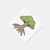 Serviette En Papier Tree With Long Roots Paper Napkins (Coin)
