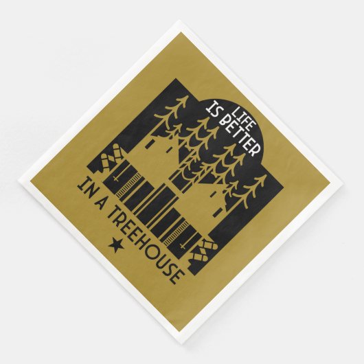 Serviette En Papier Treehouse Playhouse Retour À L'École (Coin)