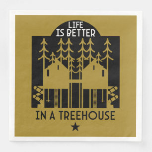 Serviette En Papier Treehouse Playhouse Retour À L'École