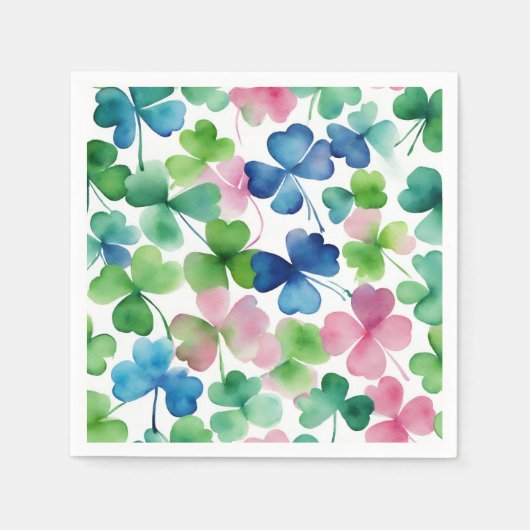 Serviette En Papier Trèfle (Devant)