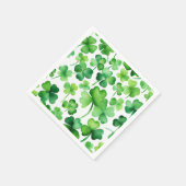 Serviette En Papier Trèfle aquarelle  (Coin)